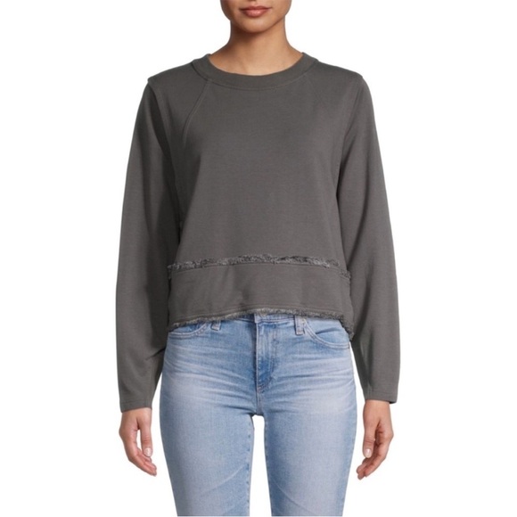 Free People FP Movement Where The Wind Blows Gray Pullover Sweatshirt - Picture 14 of 14